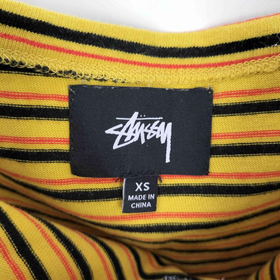STUSSY（ステューシー） ロゴ刺繍 ボーダー キャミソール レディース