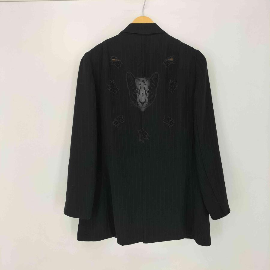 伊太利屋　テーラードジャケット　アニマル柄　ラインストーン　高配色 伊太利屋 テーラードジャケット アニマル柄 ラインストーン 高配色