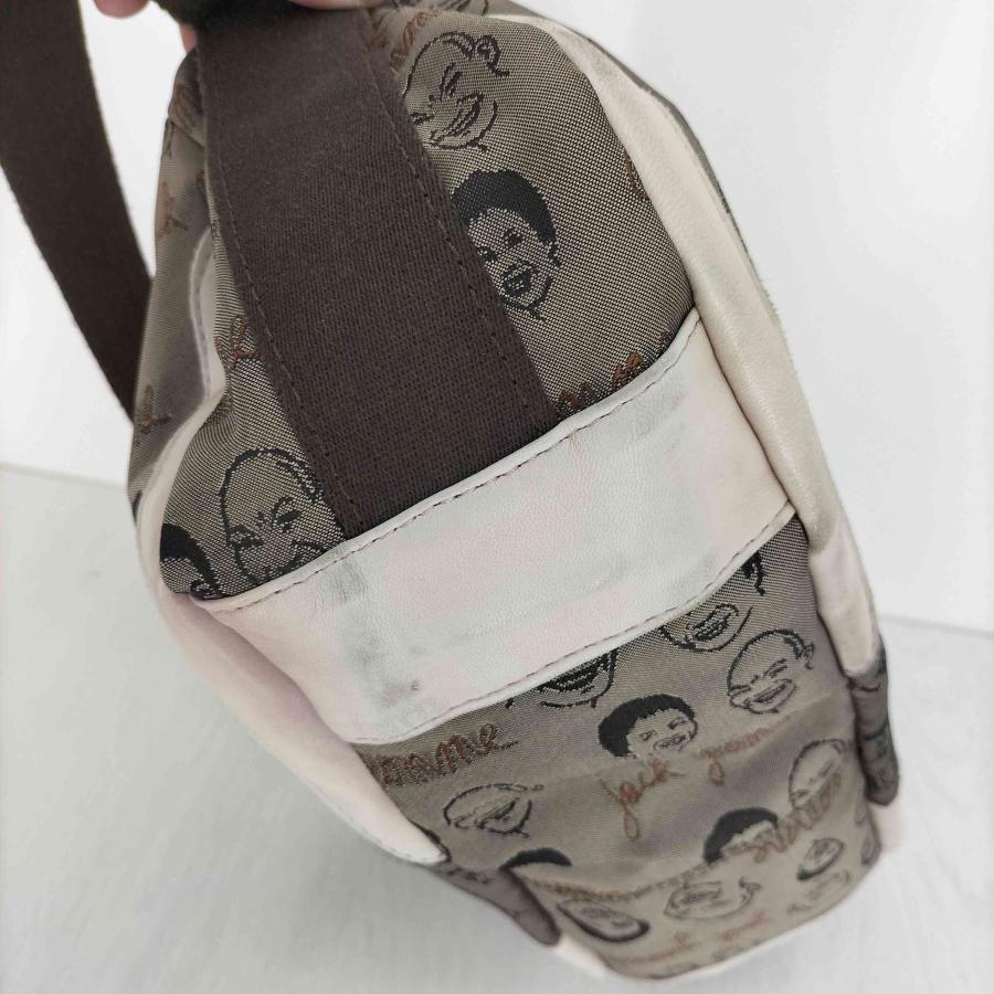 jack gomme（ジャックゴム） フランス製 総柄 男女 フェイス ロゴ 刺繍