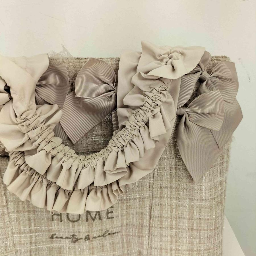 SNIDEL  スナイデルホーム　ツイードリボンバッグ ツイードリボンバッグ | スナイデルホーム(SNIDEL HOME