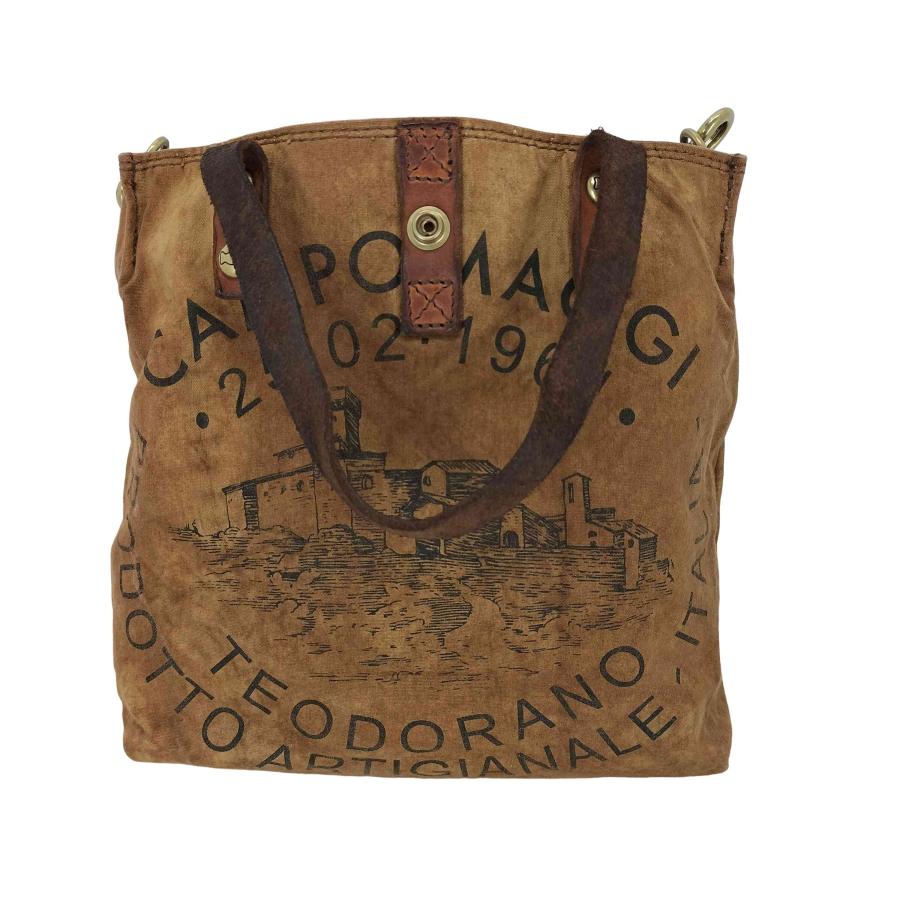 CAMPOMAGGI（カンポマッジ） Shopping bag Genziana in canvas an 中古