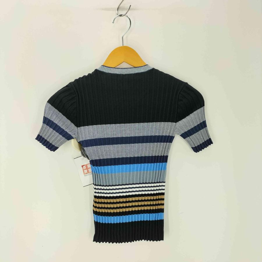 RED VALENTINO(レッドヴァレンティノ) マルチボーダー S/Sニット レディース import：XS 【中古】【ブランド古着バズストア】 RED VALENTINO（レッドヴァレンティノ） マルチボーダー S/Sニット