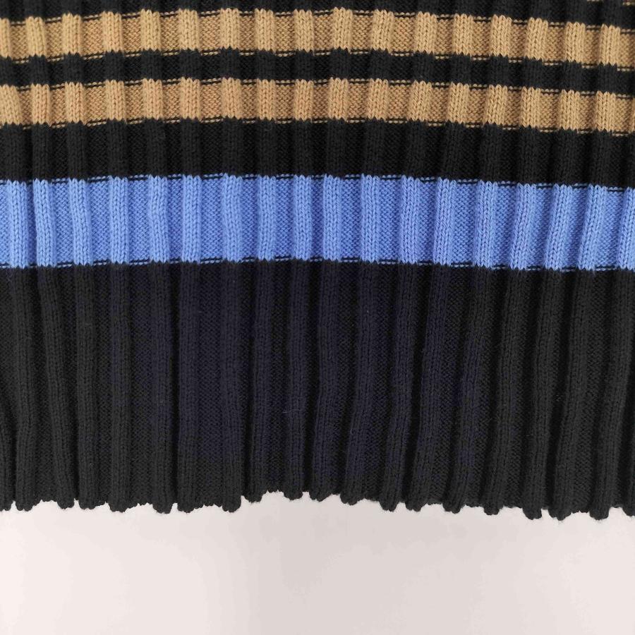 RED VALENTINO(レッドヴァレンティノ) マルチボーダー S/Sニット レディース import：XS 【中古】【ブランド古着バズストア】 RED VALENTINO（レッドヴァレンティノ） マルチボーダー S/Sニット