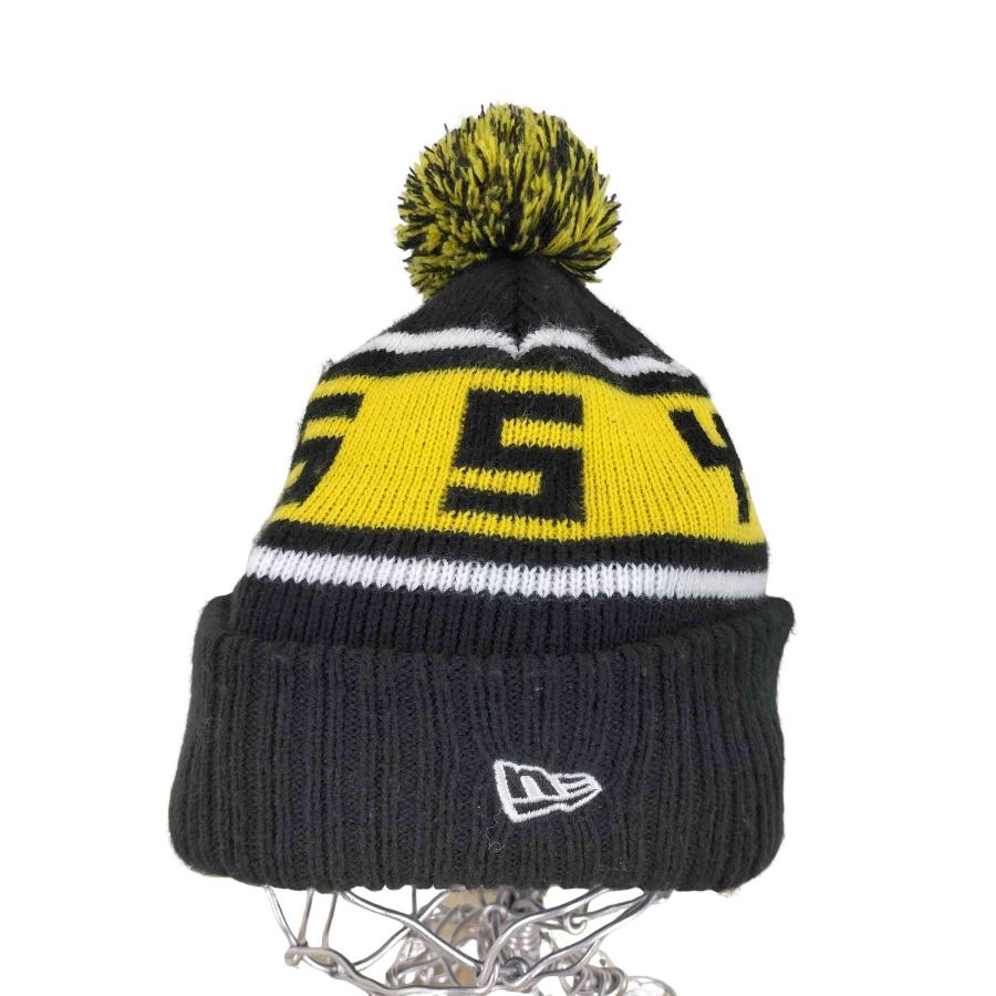 ステューシー 帽子　キャップ　ボンボン　ニット帽 STUSSY Stussy(ステューシー) ロゴデザインボンボン付きニット