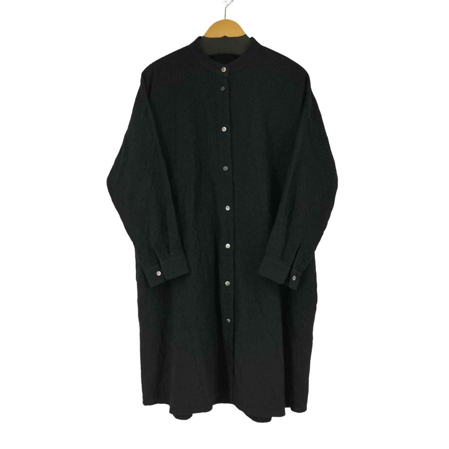 USED古着(ユーズドフルギ) 石見銀山 群言堂 シャーリングバンドカラー  