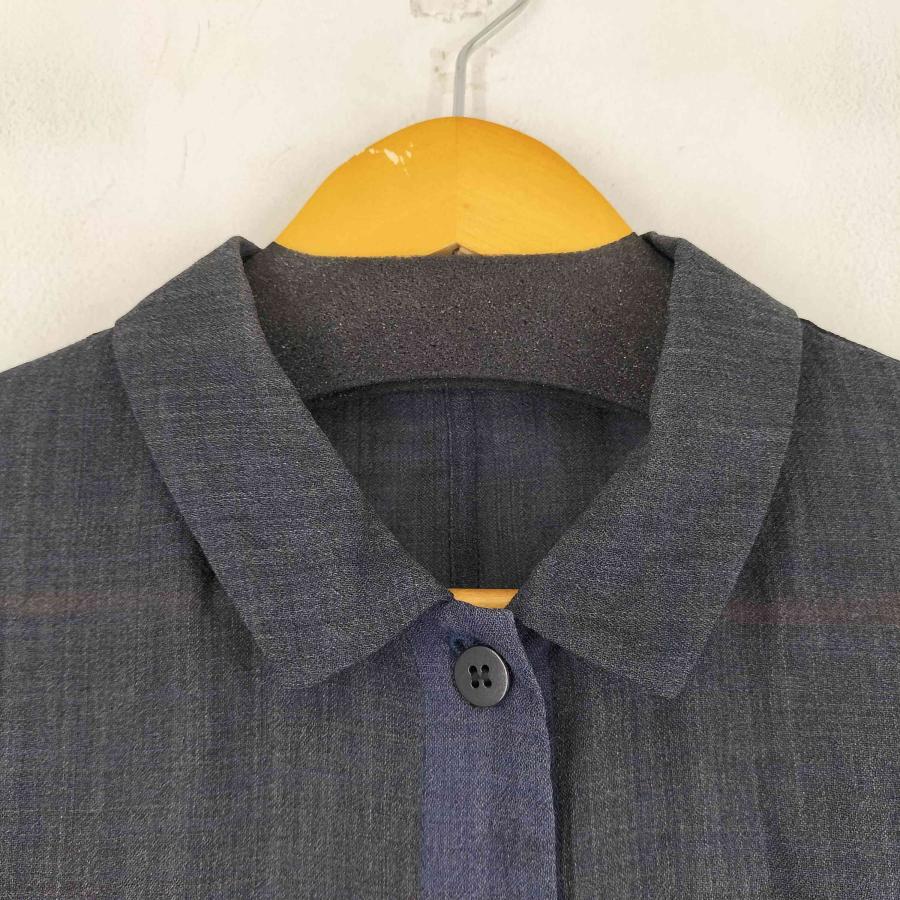 USED古着(ユーズドフルギ) 群言堂 登美 ウールシアーシャツワンピース  