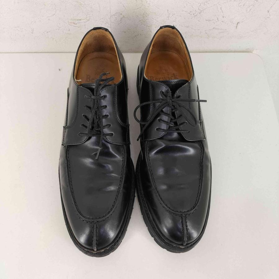Berwick 1707 黒 レザー靴 Berwick 1707 ビジネスシューズ バーウィック プレーントゥ 5383