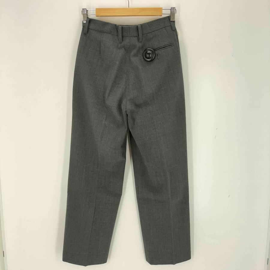 新品✨ YLEVE ハイツイストサマーウールオックスフォードトラウザー 2 YLEVE ハイツイストサマーウールオックスフォードトラウザー