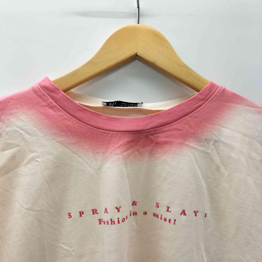 ZARA（ザラ） グラデーション スプレープリント クルーネックTシャツ 