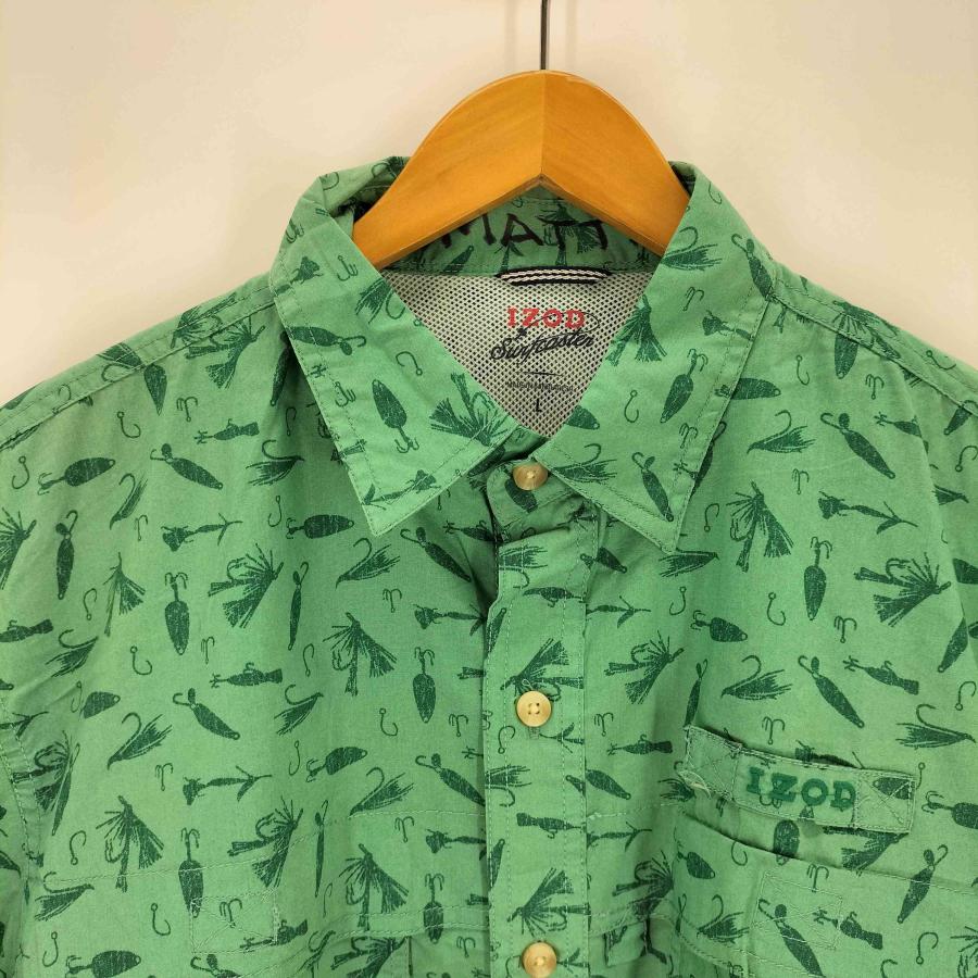 IZOD(アイゾッド) 90-00s 総柄S/Sフィッシングシャツ メンズ JPN：L