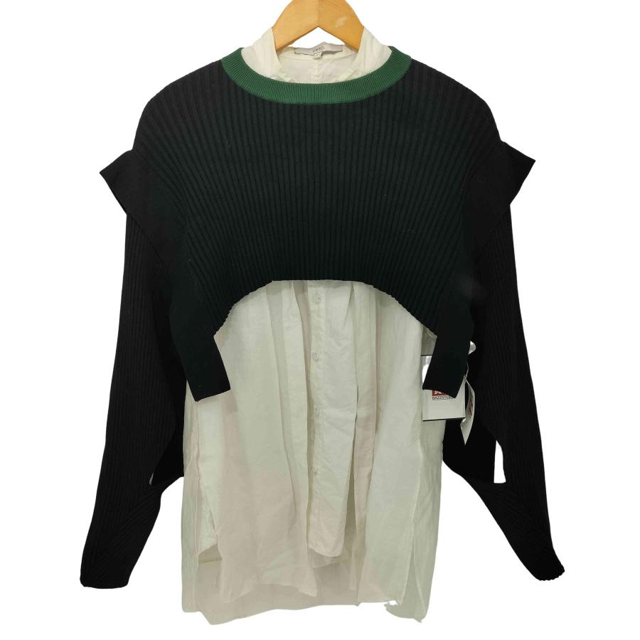 UN3D.（アンスリード） オープンスリーブニットセットブラウス