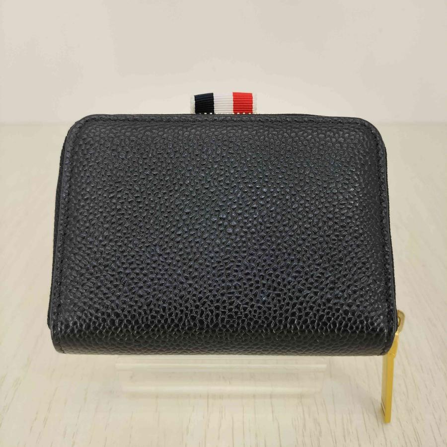 THOM BROWNE ペブルレザーパスポートケース黒