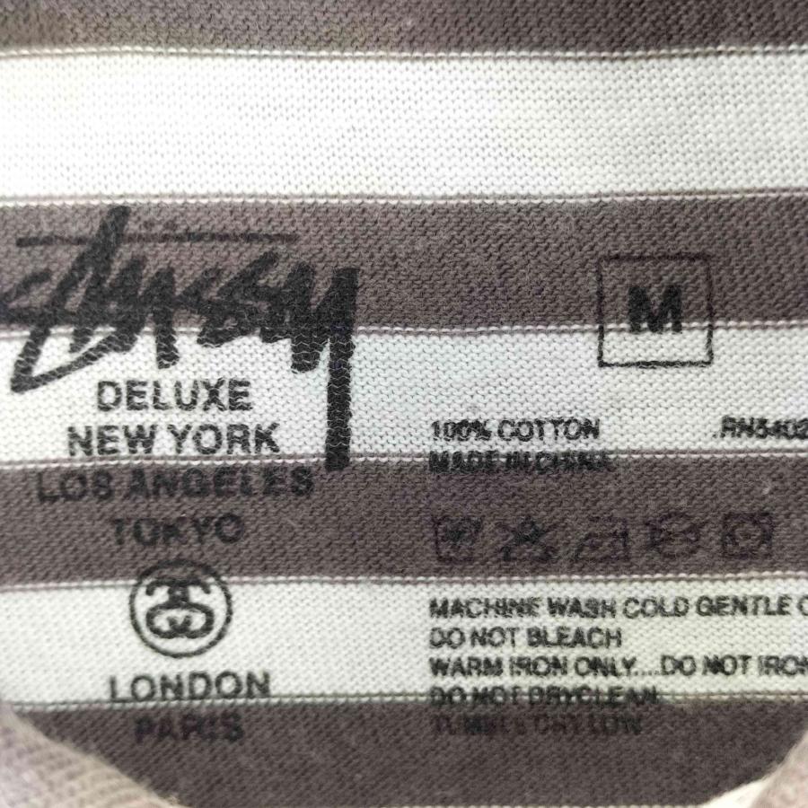 stussy ポロシャツ　ストライプ Stussy ストライプ ポロシャツ XL - メルカリ