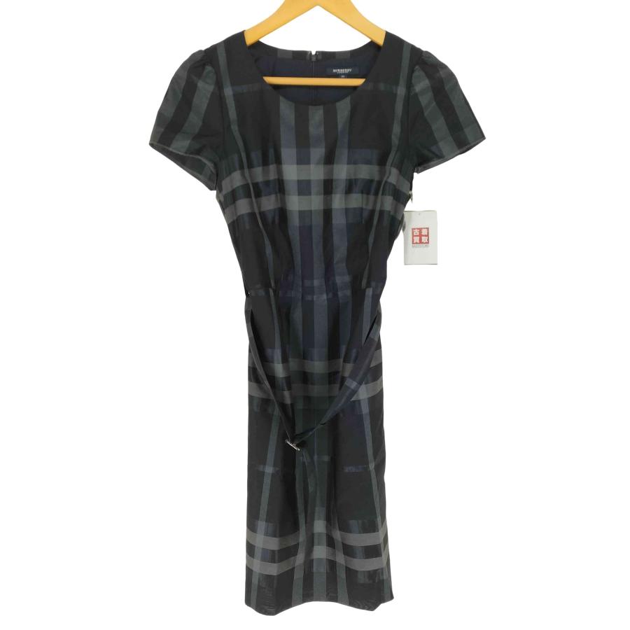 希少✨バーバリーロンドン ワンピース シャドーチェック シルク 大きい  