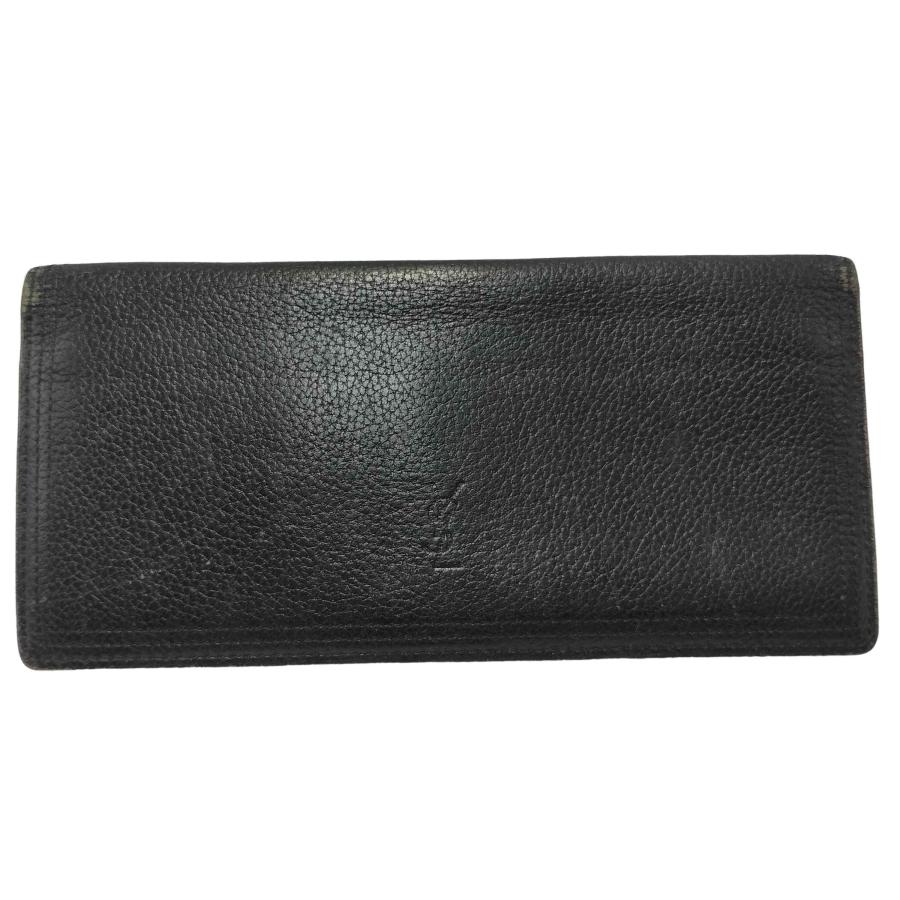 未使用品✨YVES SAINT LAURENT ロングウォレット　レザー Yves Saint Laurent Laurent(イヴサンローラン) ロゴ刻印 ソフト