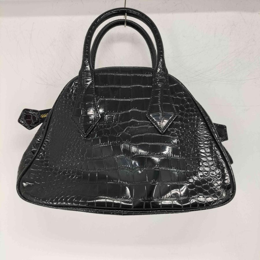 ヴィヴィアンウエストウッド ハンドバッグ ヤスミン エナメル クロコダイル 黒 ヴィヴィアンウエストウッド ハンドバッグ ヤスミン エナメル