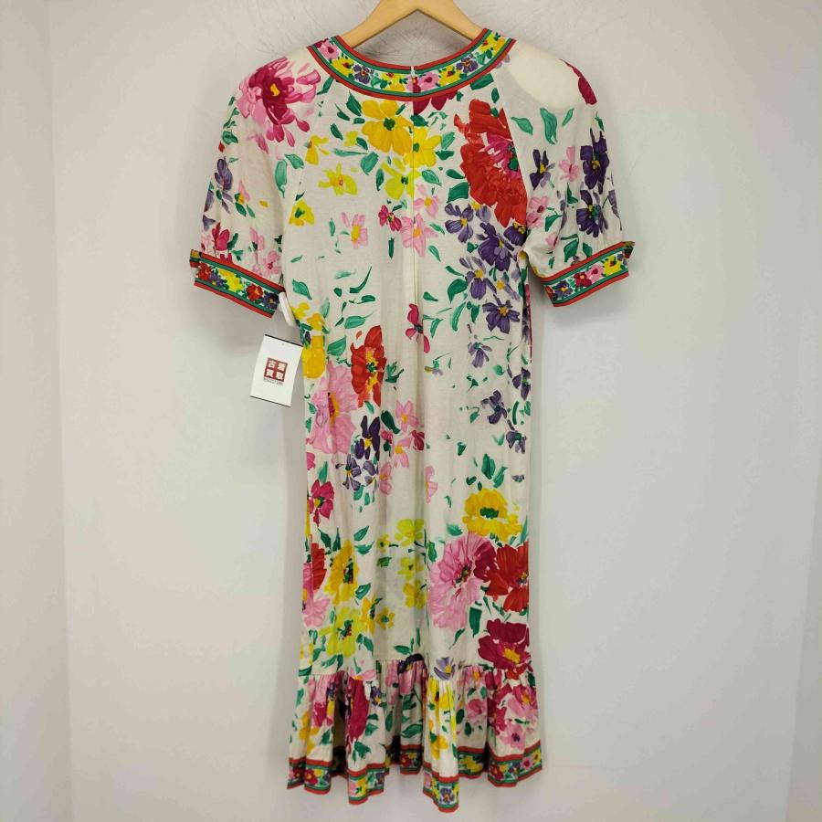 LEONARD LEONARD(レオナール) フラワープリントコットンワンピース  