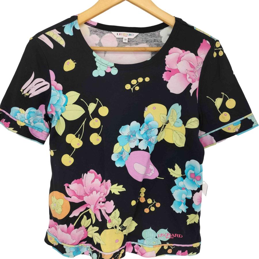 LEONARD SPORT SPORT(レオナールスポーツ) フラワープリントカットソー  