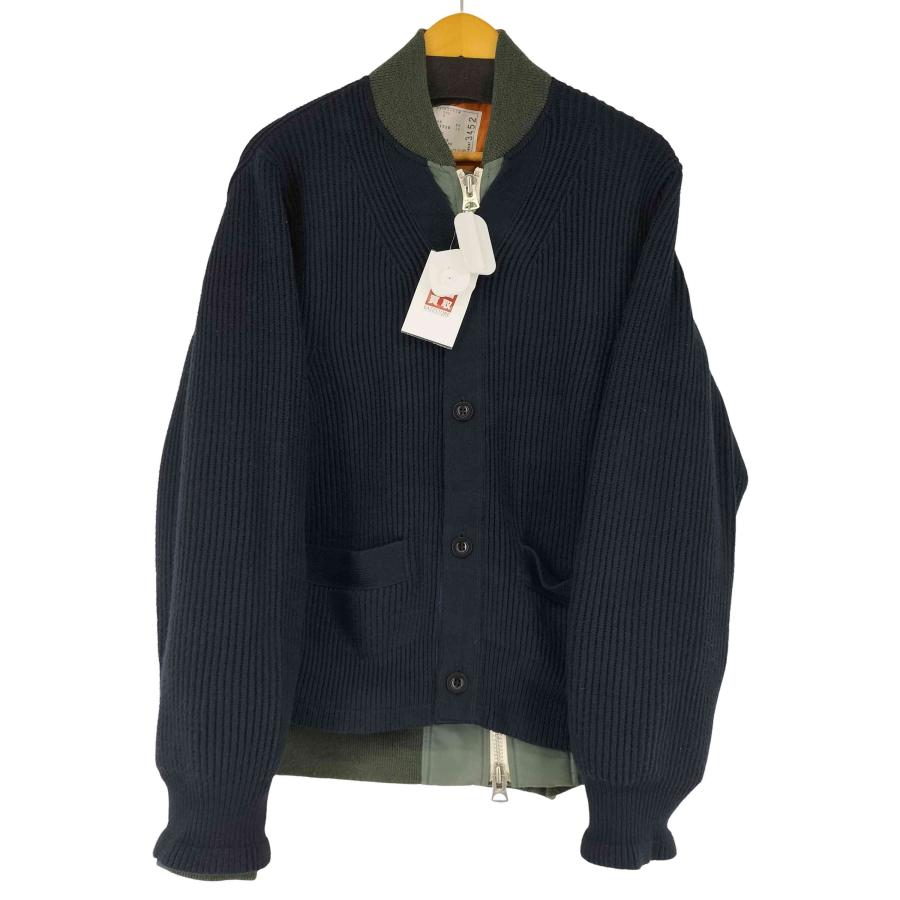 sacai Nylon Twill x Knit Cardigan 未使用品 sacai Sacai(サカイ) Nylon Twill x Knit Cardigan メンズ JPN：2 中古