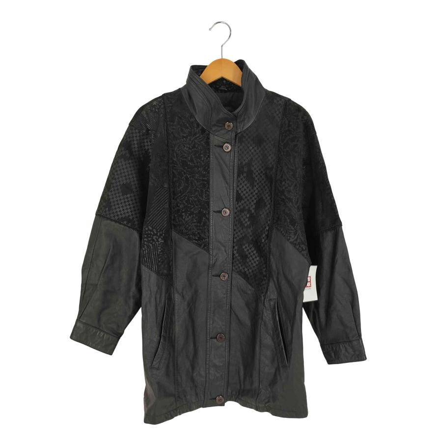USED古着(ユーズドフルギ) PELLE マルチパターン レザーハーフコート  
