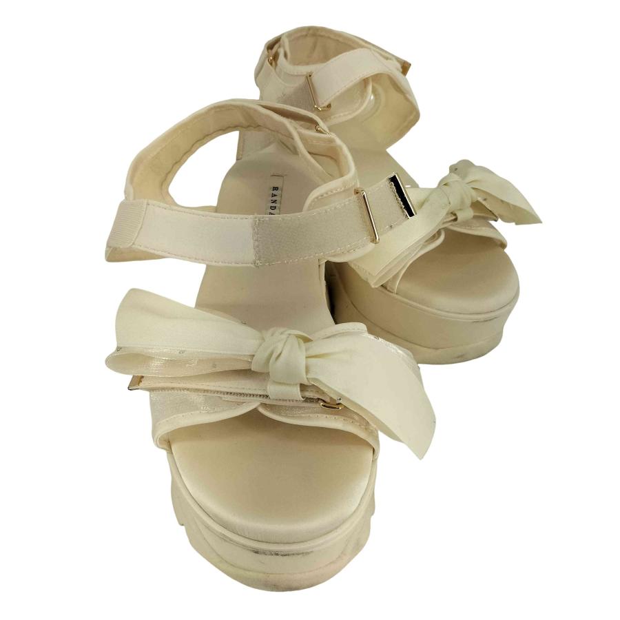 【美品】RANDA ランダ　サンダル　リボン　Ｍサイズ RANDA サンダル リボンスポーツサンダル レディース : ZOZOTOWN