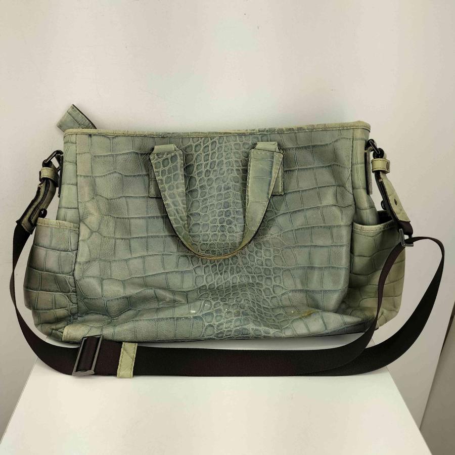 美品　フルラ　2way　ハンドバッグ　トートバッグ　クロコ型押し　A4収納可能 楽天市場】【中古】FURLA(フルラ) クロコ型押し 2WAYトート