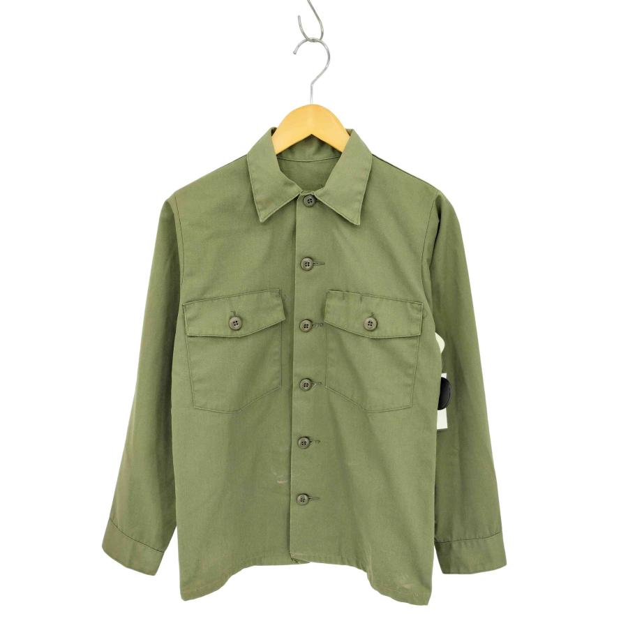 ソウモ SOUMO 美品 シャツジャケット ハーフジップ ストライプ