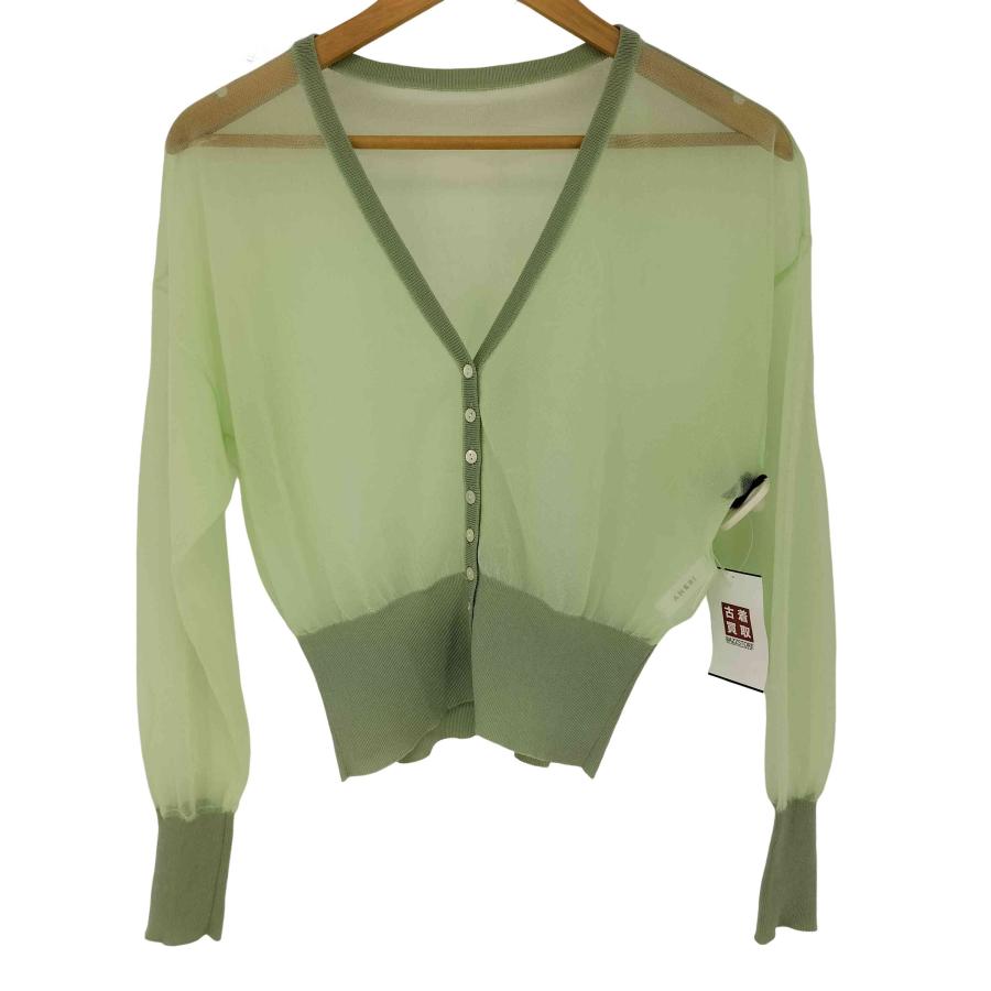 Ameri（アメリ） 2WAY SHEER COMPACT KNIT CARDIGAN レディース FRE