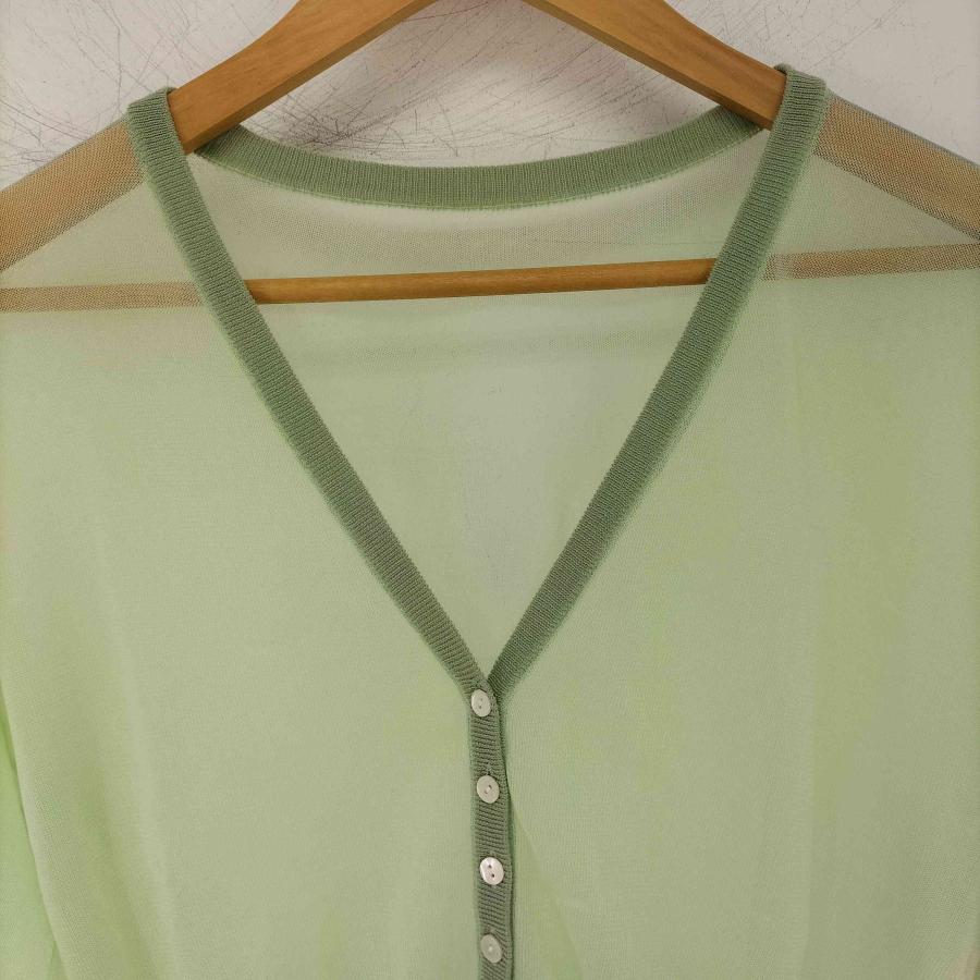 Ameri（アメリ） 2WAY SHEER COMPACT KNIT CARDIGAN レディース FRE