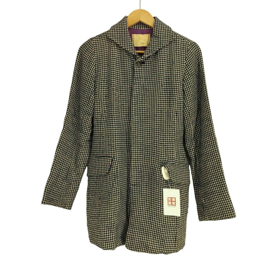 パラスパレス カシミヤ混 ベージュヘリンボーンコート サイズ2 Pal'las