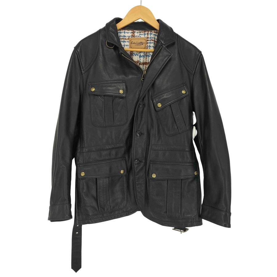 USED古着(ユーズドフルギ) cidu leathers 4pライダース メンズ import：XL 【中古】【ブランド古着バズストア】 USED古着(ユーズドフルギ) cidu leathers 4pライダース メンズ import