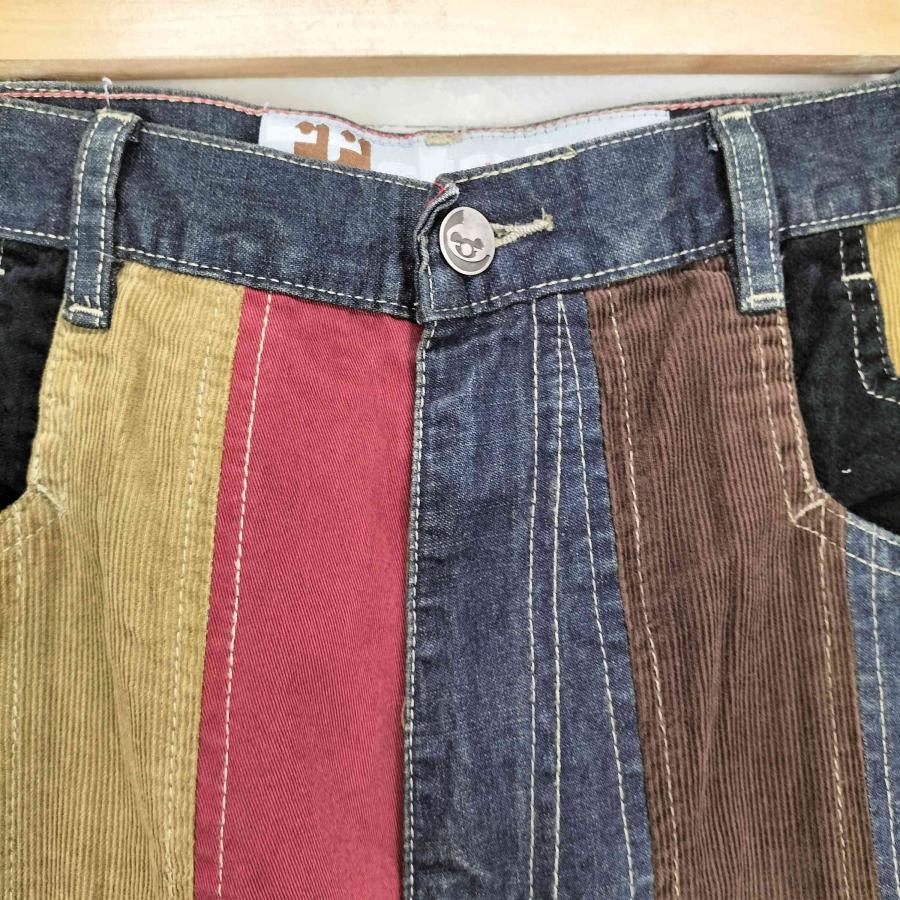 stuka パッチワークコーデュロイワイドパンツ size 38 USED古着(ユーズドフルギ) {{stuka}} パッチワークワイドパンツ import