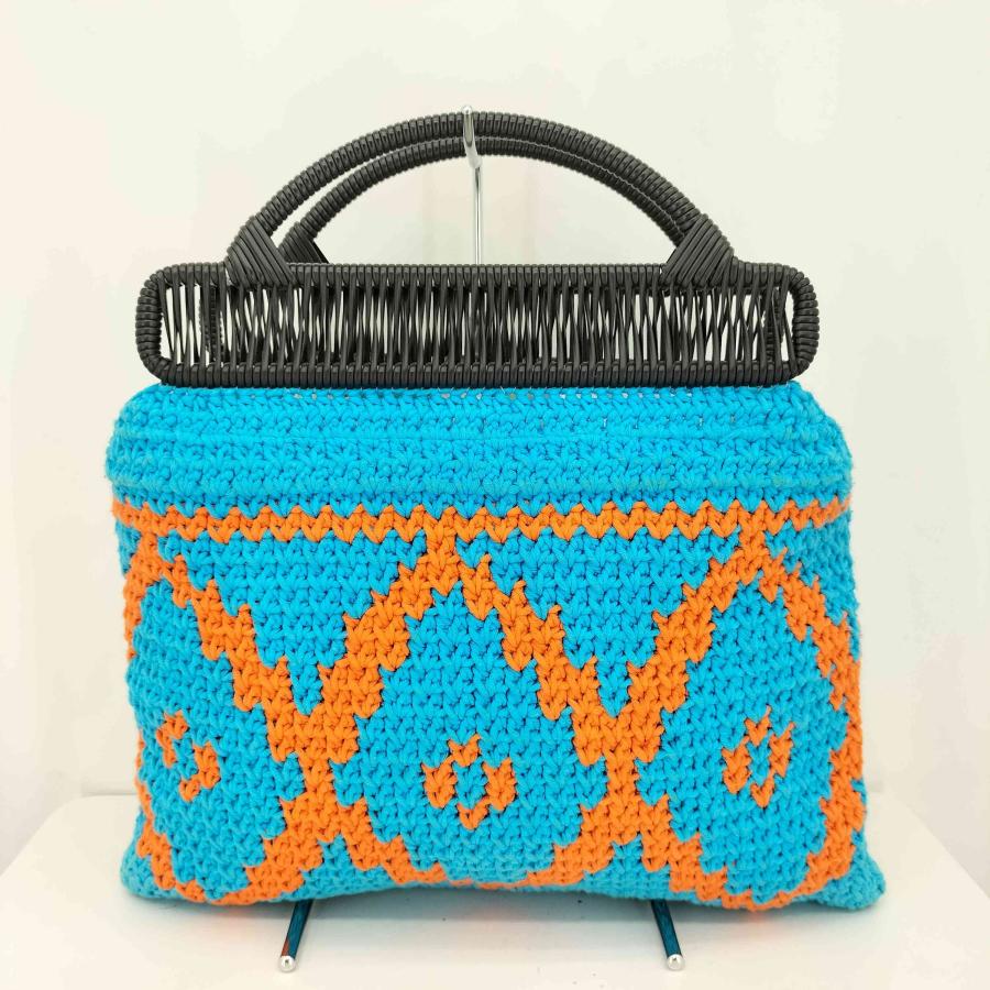 MARNI マルニ クロシェバッグ ニットバッグ コットン 鞄 オーシャン コットンクロシェ製 MARNI MARKET ハンドバッグ | Marni
