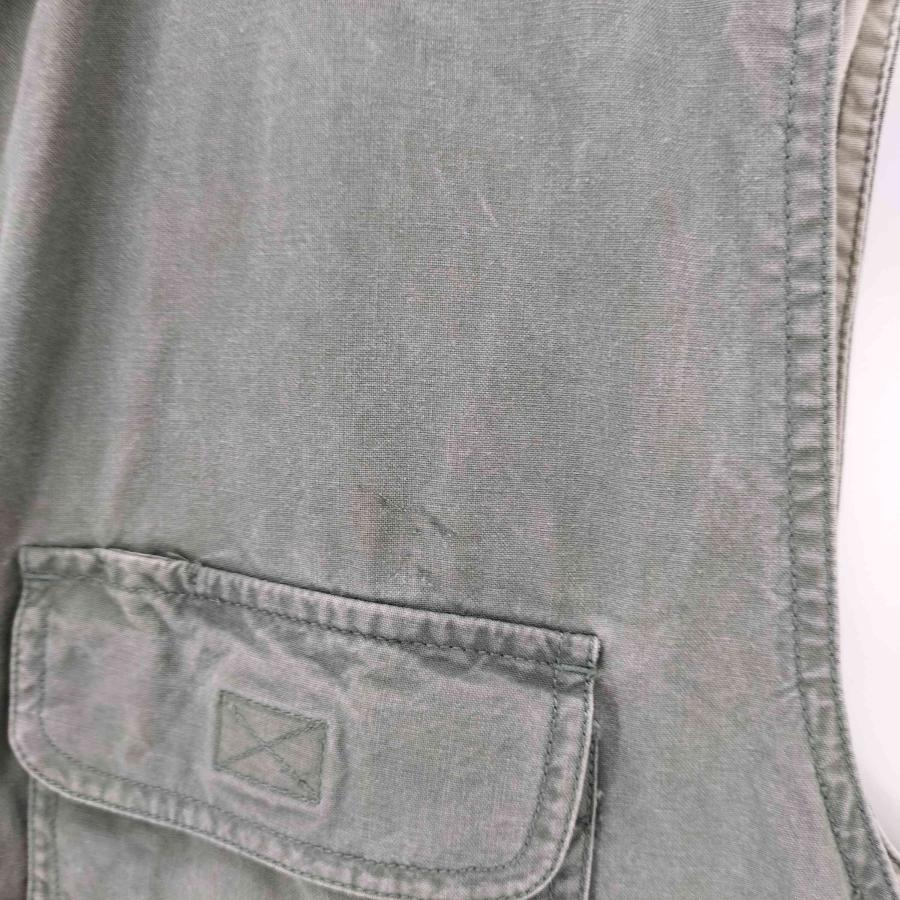 80s Woolrichコットンベスト グレー M相当 裏チェック ワークベスト WOOLRICH（ウールリッチ） 80s ハンティングベスト メンズ JPN：M 中古