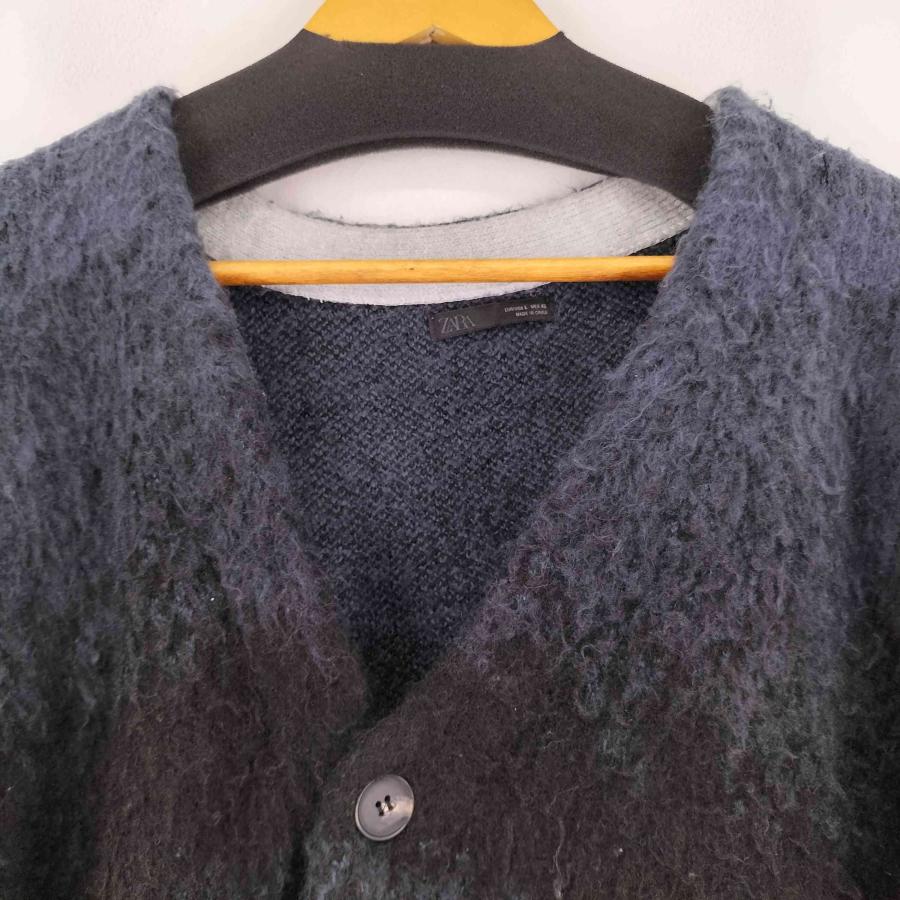 ZARA（ザラ） 起毛テクスチャグラデーションカーディガン メンズ L