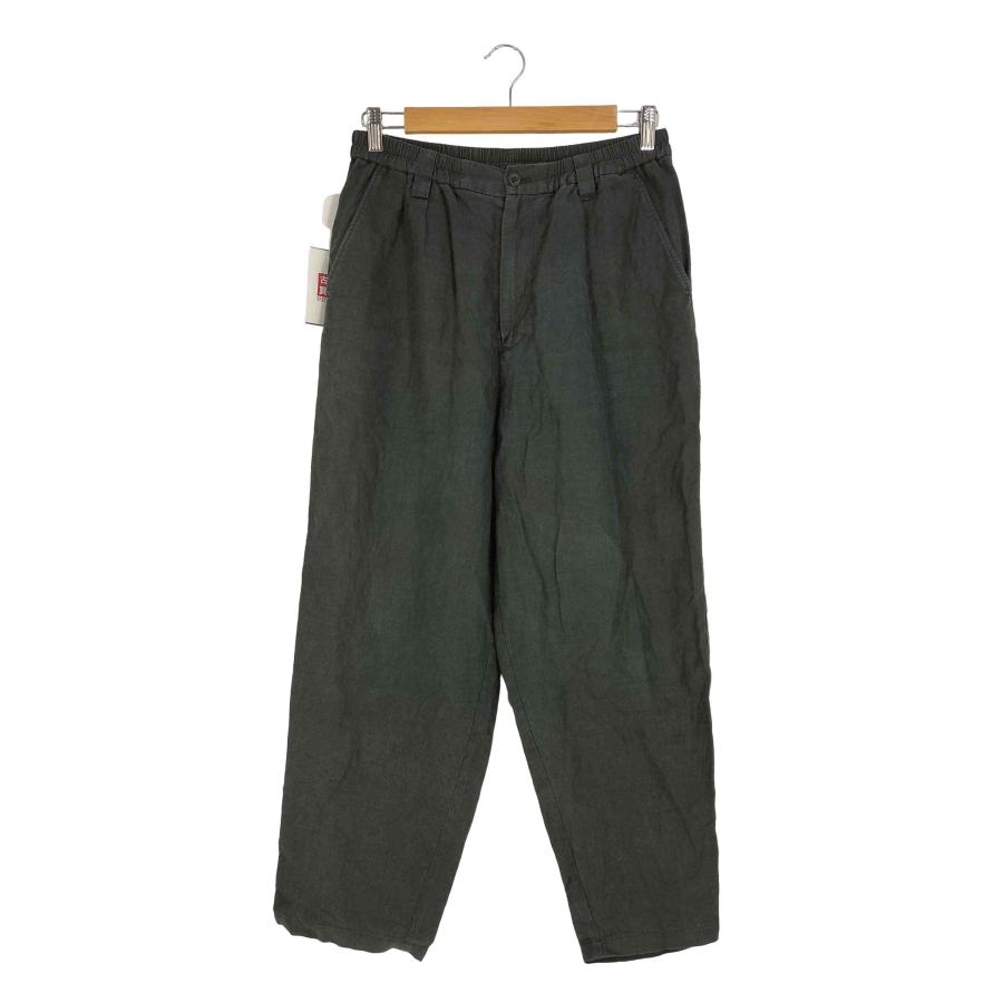 【00s】古着 リネンパンツ タック入り ブラック 黒 MURANO 00s】MURANO linen リネンパンツ 古着 リネン100% | オンライン
