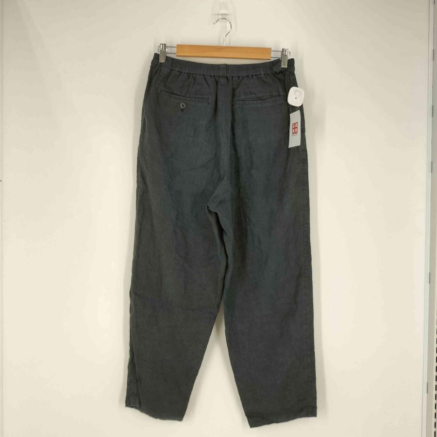 【00s】古着 リネンパンツ タック入り ブラック 黒 MURANO 47b7fbafe3ff2ffccb33ee469ee454