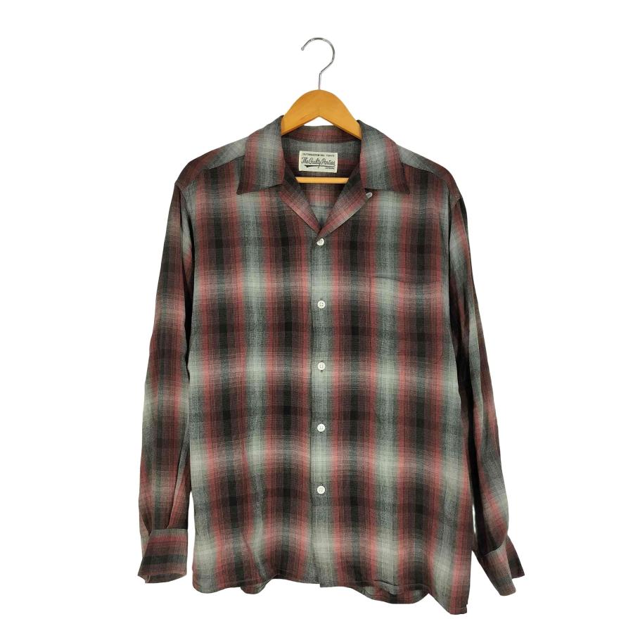WACKO MARIA MARIA(ワコマリア) 23AW OMBRE CHECK OPEN COLLAR