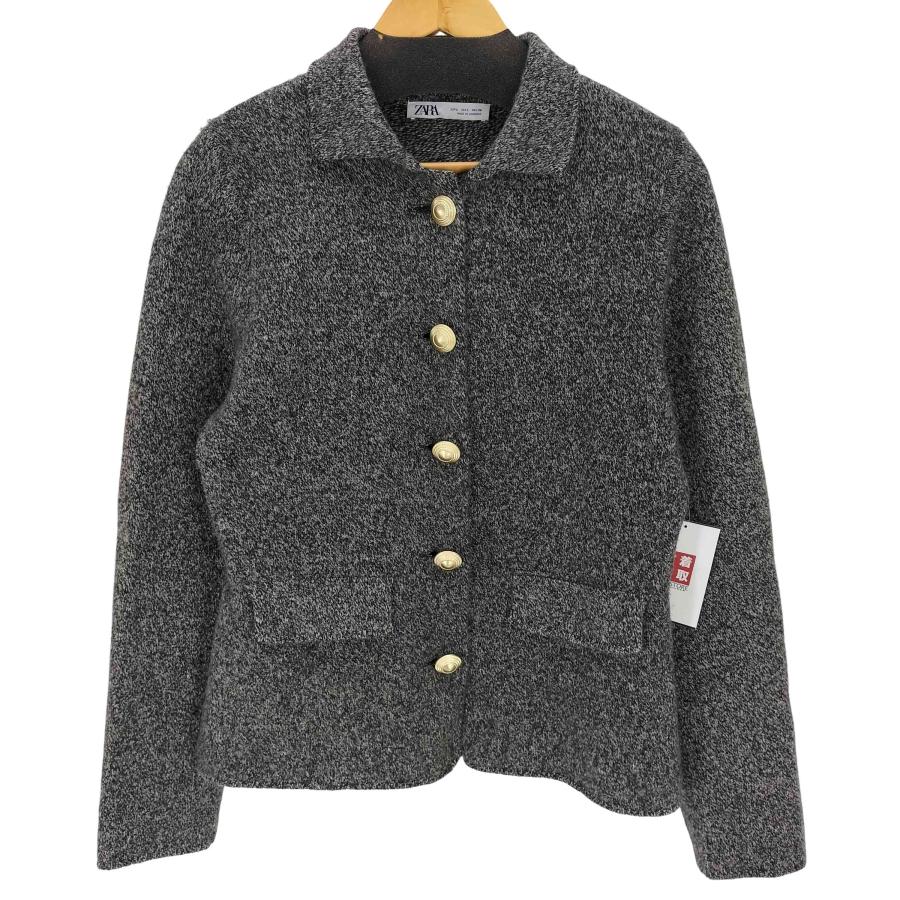 ZARAゴールドボタンニットジャケット ZARA ゴールドボタンニットジャケット - メルカリ