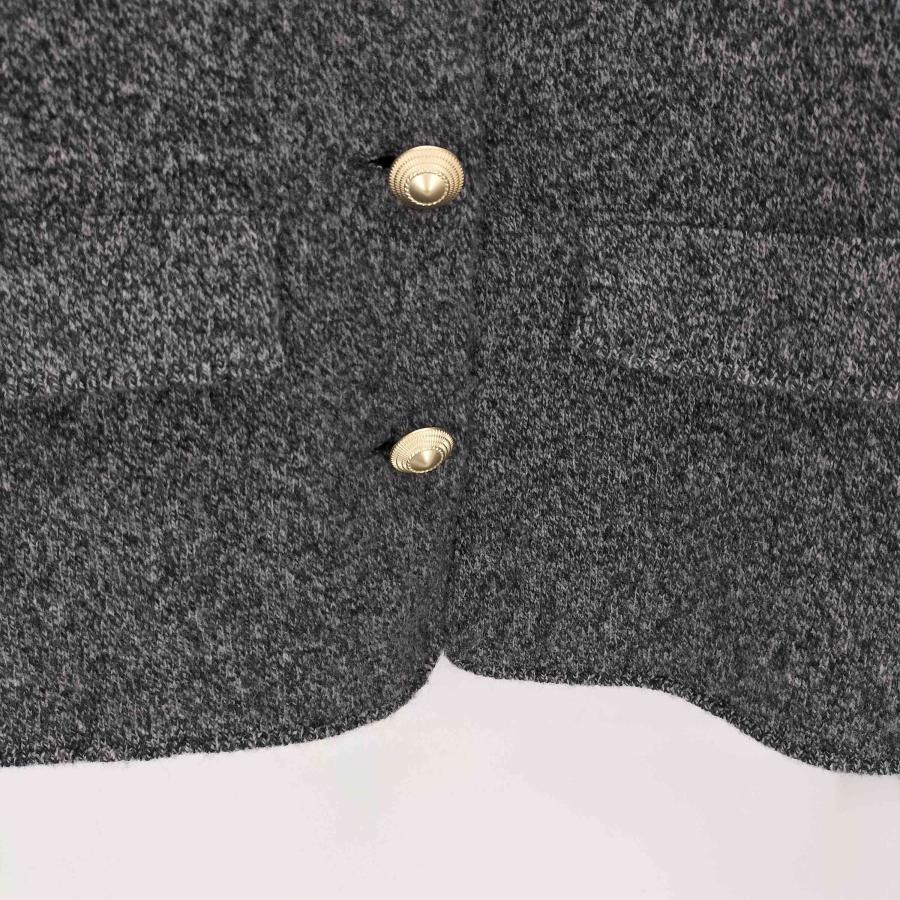 ZARA ZARA(ザラ) 金ボタン ウールニットジャケット レディース