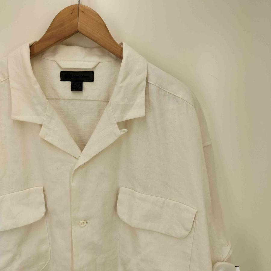 NIGEL CABOURN（ナイジェルケーボン） オープン カラー シャツ リネン