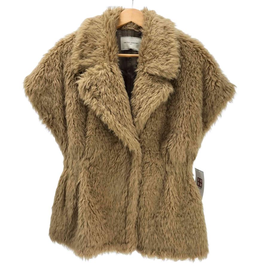 UNITED ARROWS(ユナイテッドアローズ) 24AW ボア ハーフスリーブ ベスト レディース FREE 【中古】【ブランド古着バズストア】 UNITED ARROWS（ユナイテッドアローズ） 24AW ボア ハーフスリーブ