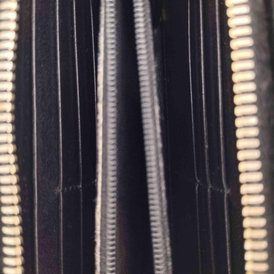 SAINT LAURENT PARIS(サンローランパリ) ロゴプリント ラウンドファスナー レザーウォレット メンズ 表記無 【中古】【ブランド古着バズストア】 SAINT LAURENT PARIS(サンローランパリ) ロゴプリント ラウンド