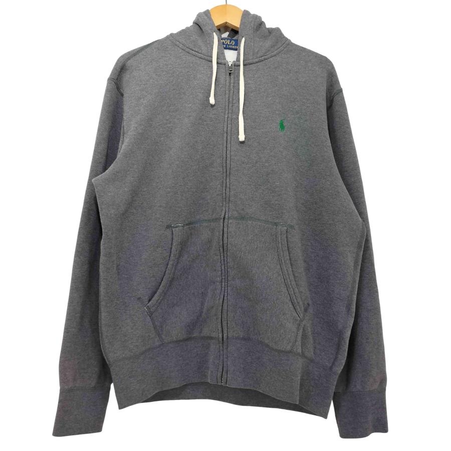 ポロバイ ラルフローレン パーカー ジップ ポニー 刺繍 L 黒 13297