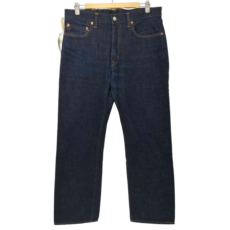児島 KOJIMA GENES(コジマジーンズ) インディゴ ストレート ジップフライ デニム パンツ メンズ  34【中古】【ブランド古着バズストア】 児島ジーンズ 児島 KOJIMA GENES(コジマジーンズ) インディゴ