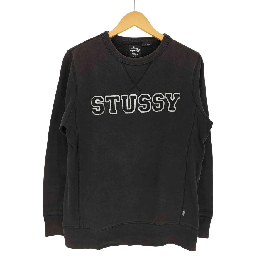 STUSSY（ステューシー） フェルトロゴ 前Vガゼット クルーネック