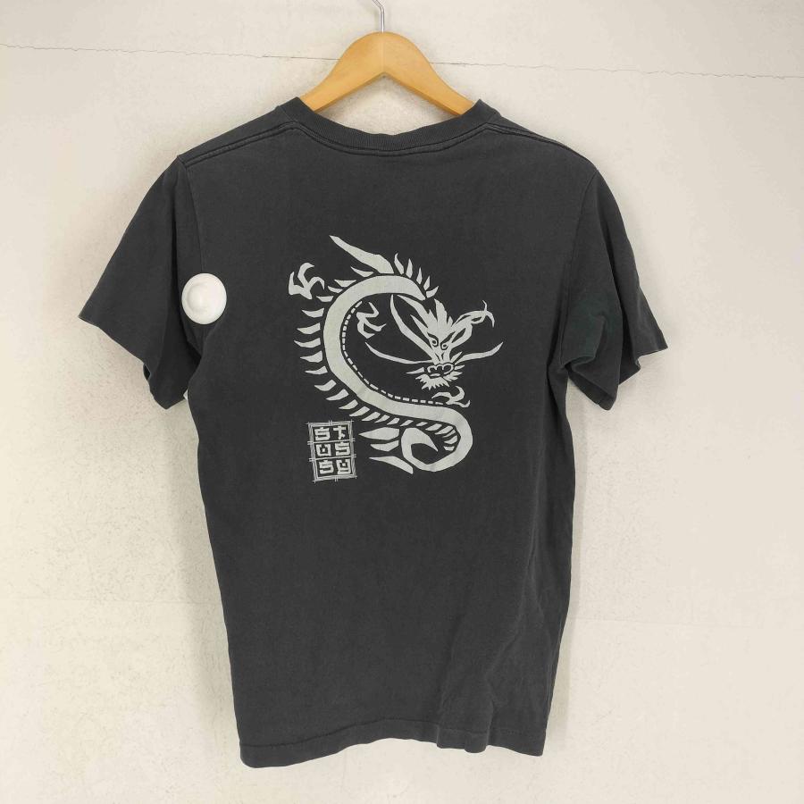 OLD STUSSY ドラゴンTシャツ　90s USA製　紺タグ STUSSY Stussy(ステューシー) 90s 紺タグ OLD USA製 ドラゴン