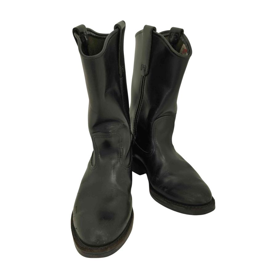 レッドウィング8155　26CM　8E　ペコスブーツ　黒 名作 レッドウイング 8155 ペコスブーツ ブラック 90s 26 8E - メルカリ