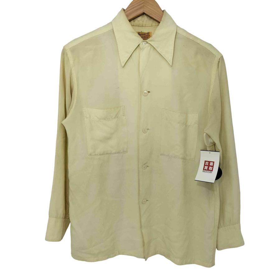 USED古着(ユーズドフルギ) {{Jayson}} 40-50S ロングポイント ロングスリーブワークシャツ メンズ  14-14 1/2【中古】【ブランド古着バズストア】 USED古着(ユーズドフルギ) {{Jayson}} 40-50S ロングポイント ロング