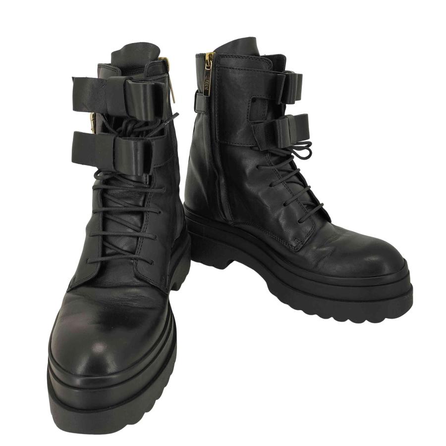 RED VALENTINO（レッドヴァレンティノ） リボン付き レザーコンバット